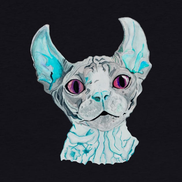 Halucinogen sphynx cat by deadblackpony